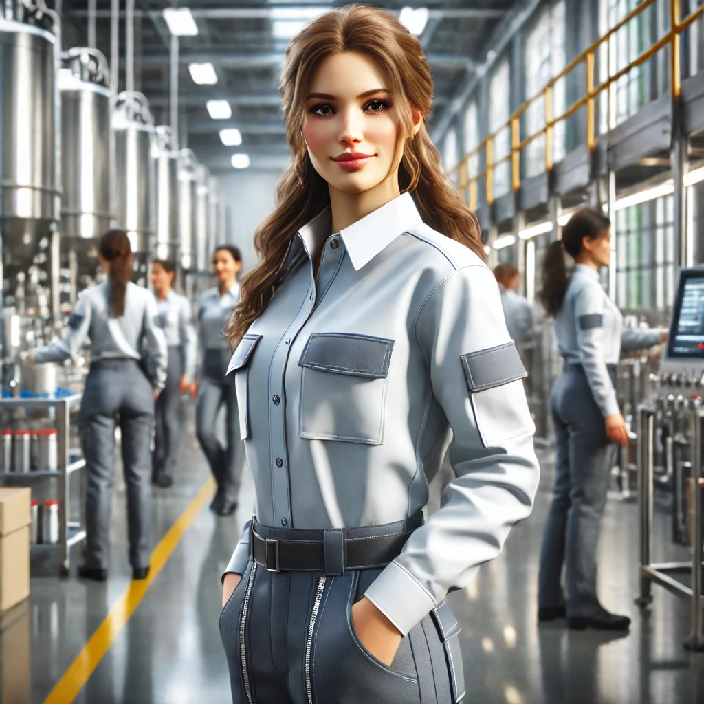 Mujeres con uniformes industriales duraderos y funcionales | Valeria Uniformes Corporativos