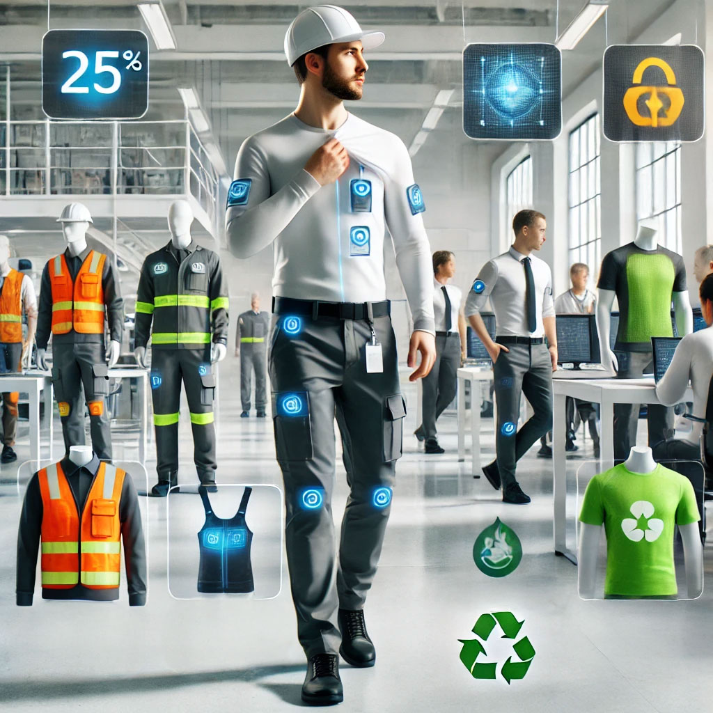 Uniformes de trabajo innovadores con tejidos inteligentes y materiales ecológicos. Programa de overoles y la importancia de los uniformes| Valeria Uniformes Corporativos.